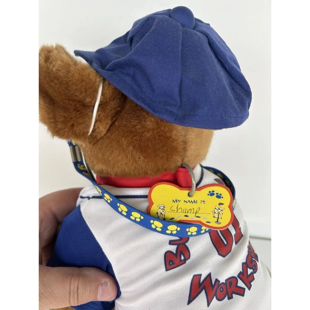 Vintage Build A Bear Boxer Dog Baseball Uniform All Star Plush Champ 18”